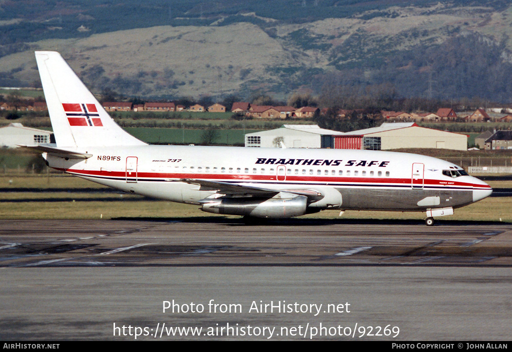 Aircraft Photo of N891FS | Boeing 737-205/Adv | Braathens SAFE | AirHistory.net #92269