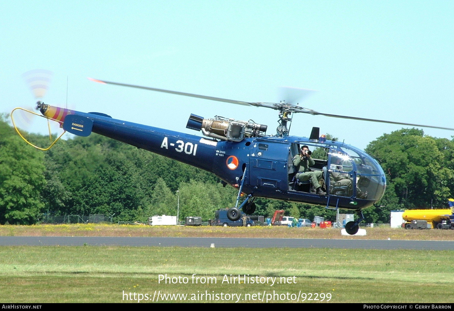 Aircraft Photo of A-301 | Sud SA-316B Alouette III | Netherlands - Air Force | AirHistory.net #92299