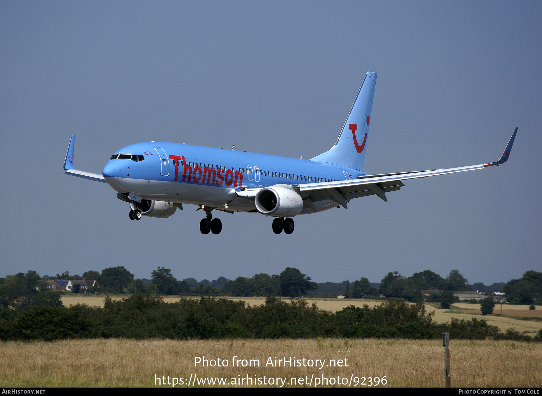 Aircraft Photo of G-TAWD | Boeing 737-8K5 | Thomson Airways | AirHistory.net #92396