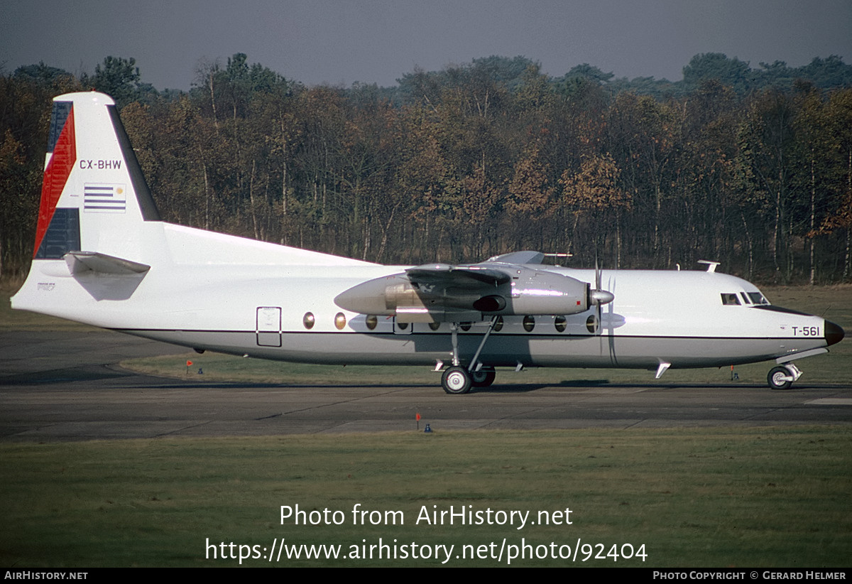 Aircraft Photo of CX-BHW | Fokker F27-100 Friendship | Uruguay - Air Force | AirHistory.net #92404