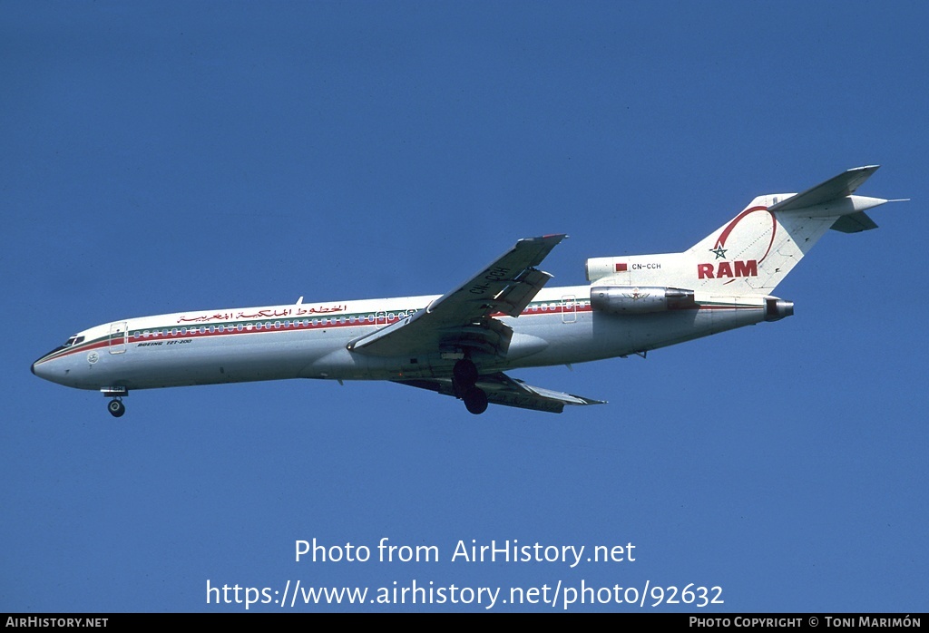 Aircraft Photo of CN-CCH | Boeing 727-2B6/Adv | Royal Air Maroc - RAM | AirHistory.net #92632