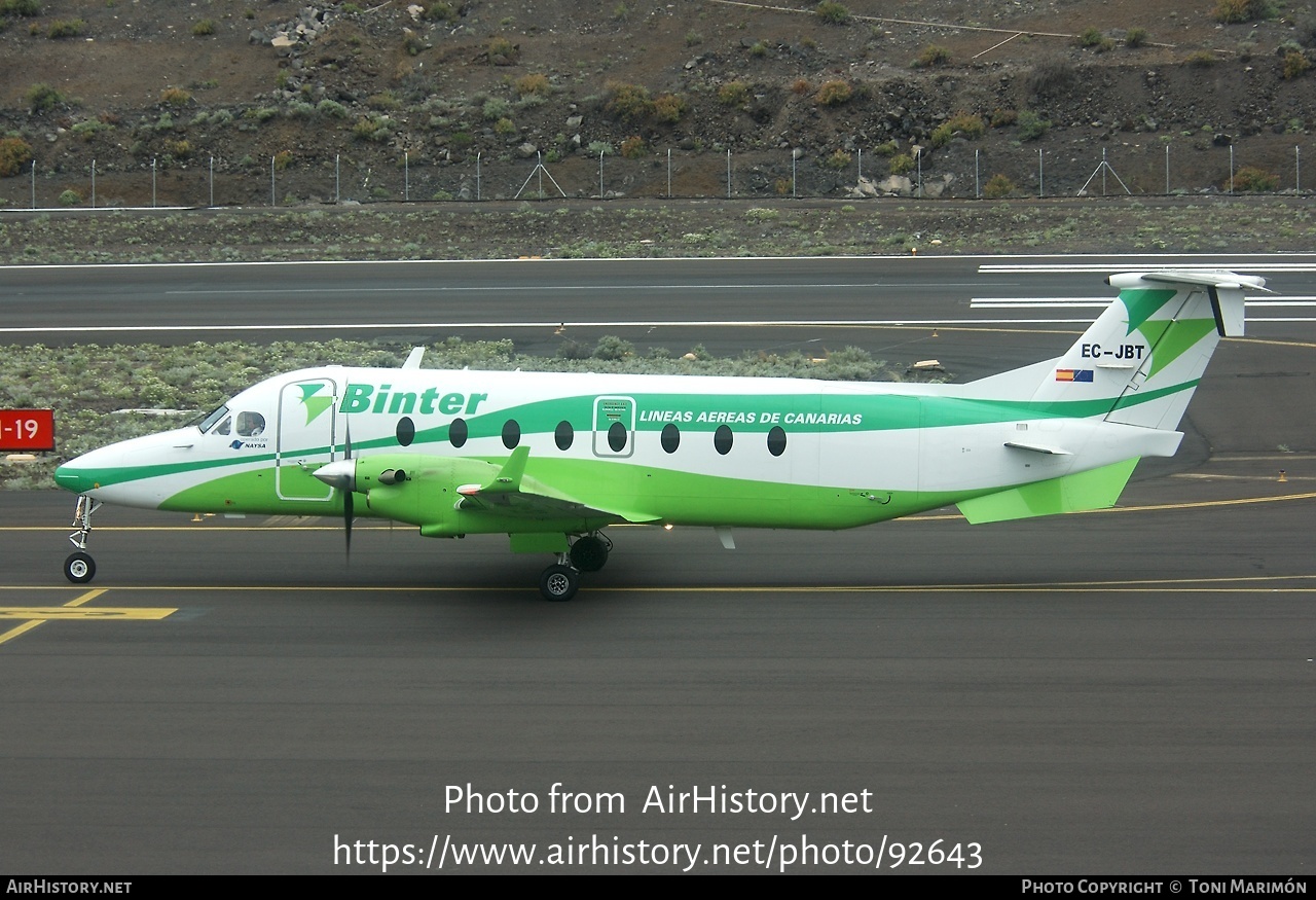 Aircraft Photo of EC-JBT | Raytheon 1900D | Binter Canarias | AirHistory.net #92643