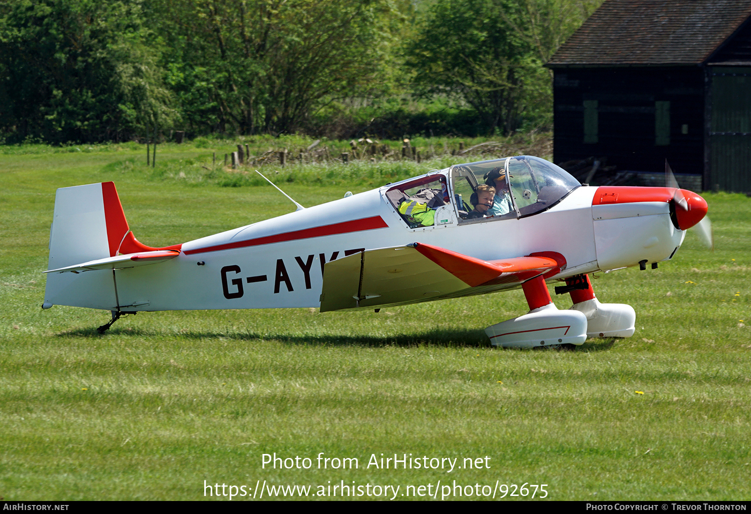 Aircraft Photo of G-AYKT | SAN Jodel D-117 | AirHistory.net #92675