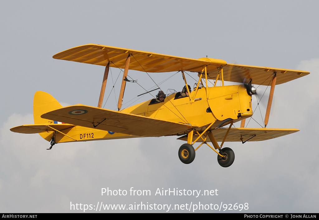 Aircraft Photo of G-ANRM / DF112 | De Havilland D.H. 82A Tiger Moth II | UK - Air Force | AirHistory.net #92698