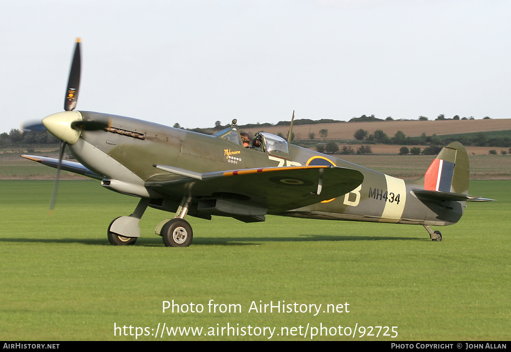 Aircraft Photo of G-ASJV / MH434 | Supermarine 361 Spitfire LF9B | UK - Air Force | AirHistory.net #92725