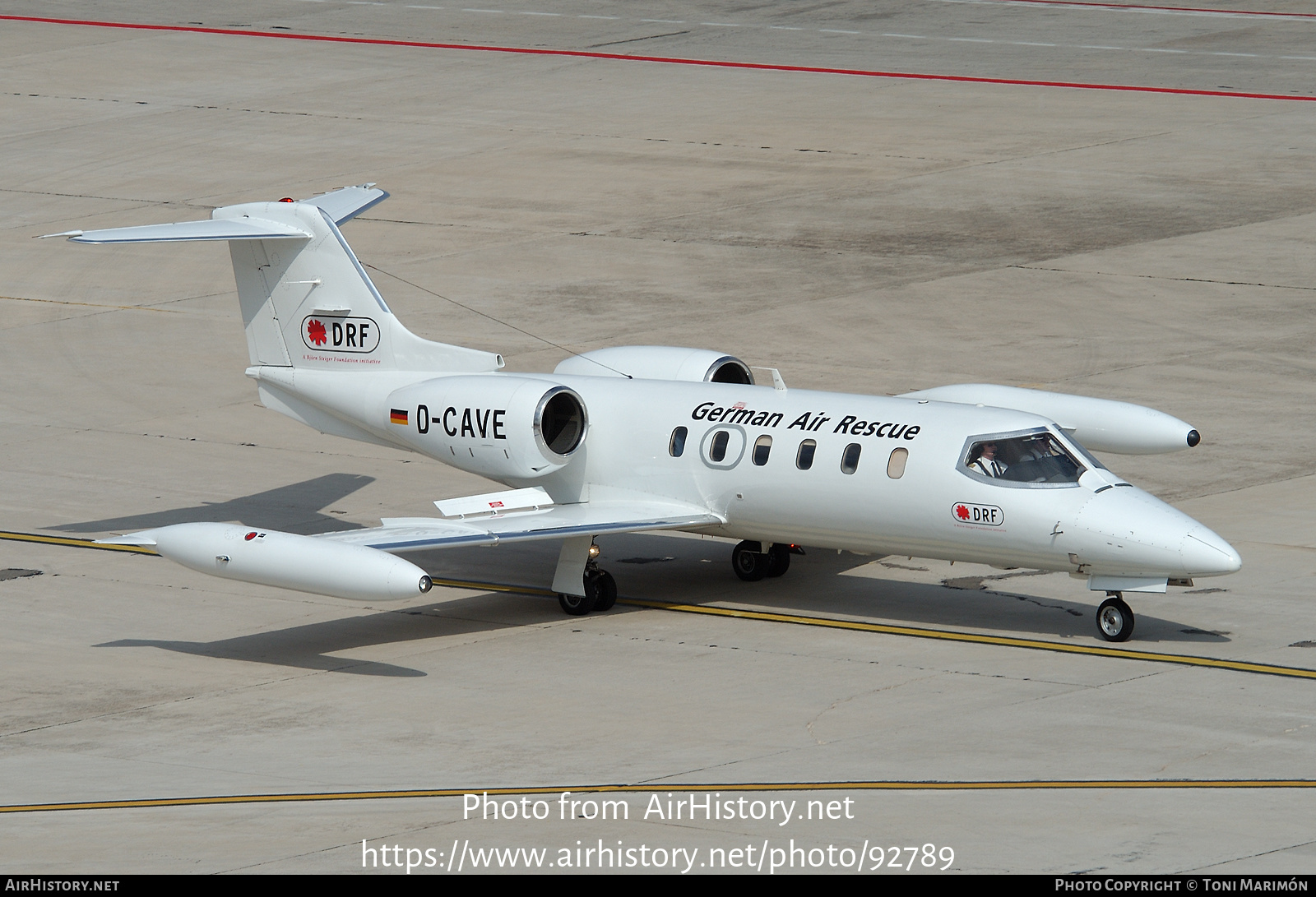 Aircraft Photo of D-CAVE | Gates Learjet 35A | DRF Luftrettung - German Air Rescue | AirHistory.net #92789