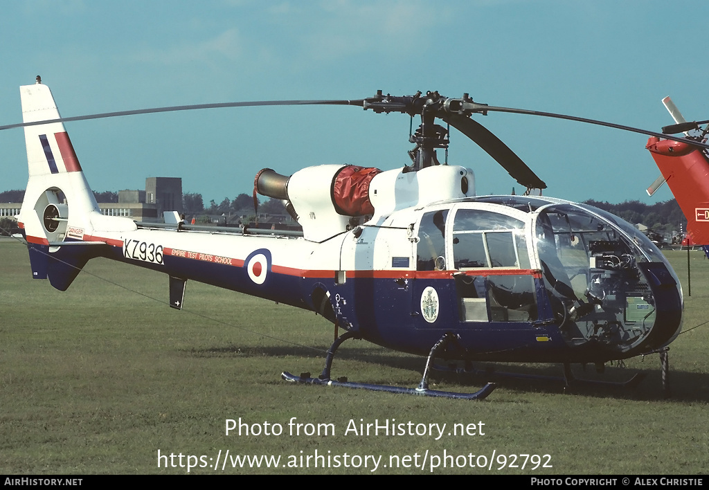 Aircraft Photo of XZ936 | Aerospatiale SA-341D Gazelle HT3 | UK - Air Force | AirHistory.net #92792