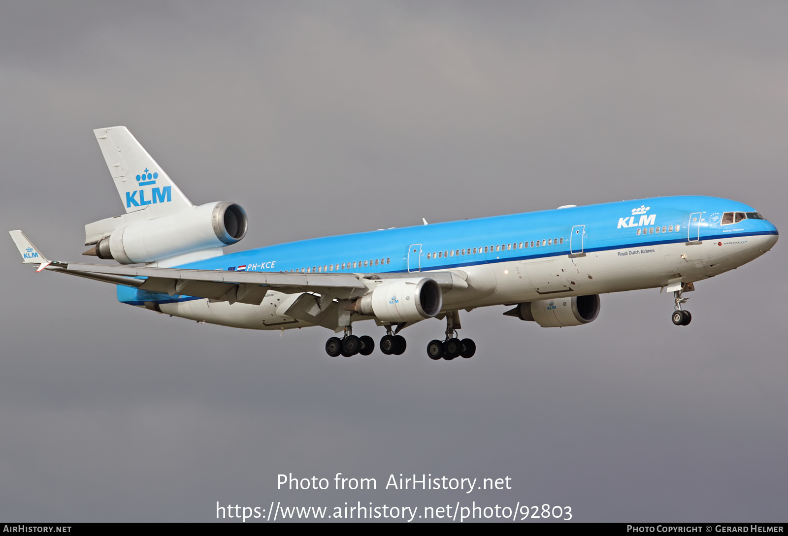 Aircraft Photo of PH-KCE | McDonnell Douglas MD-11 | KLM - Royal Dutch Airlines | AirHistory.net #92803