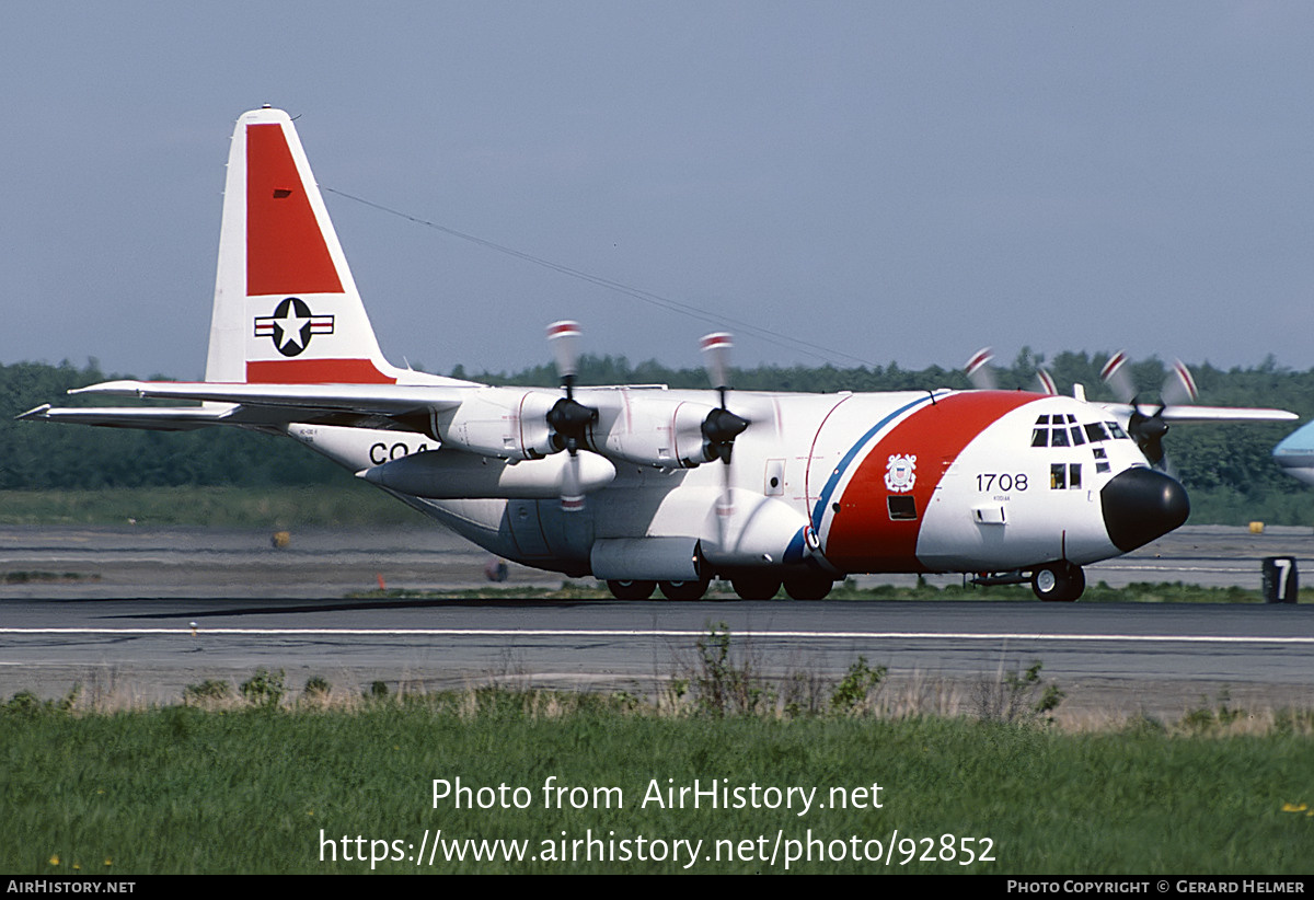 Aircraft Photo of 1708 | Lockheed HC-130H Hercules (L-382) | USA - Coast Guard | AirHistory.net #92852