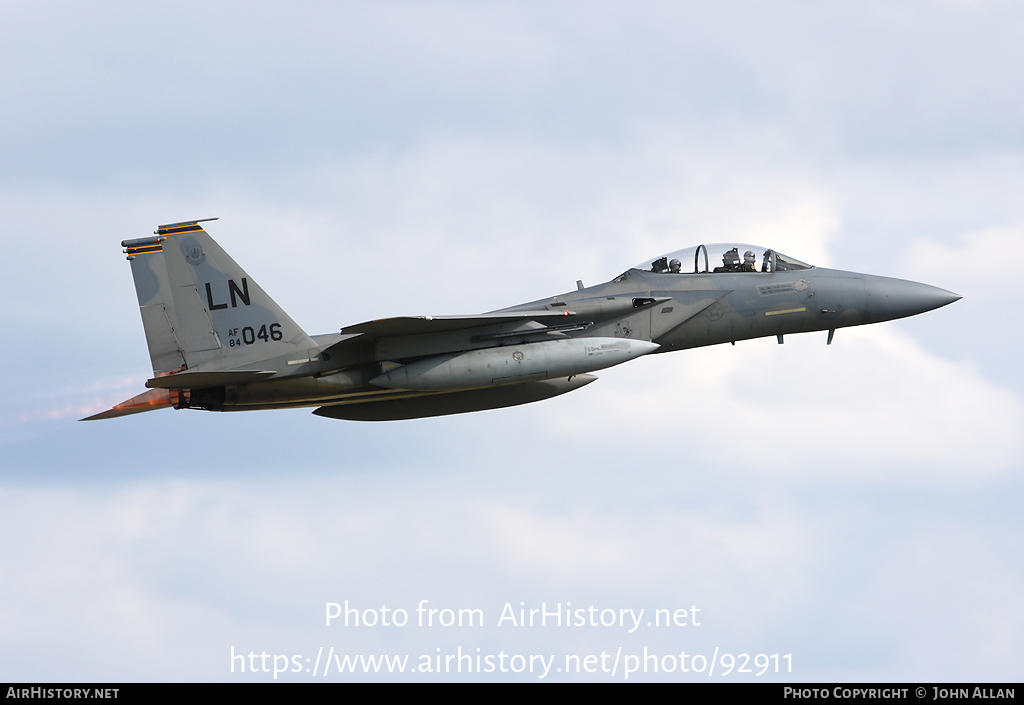 Aircraft Photo of 84-0046 / AF84-046 | McDonnell Douglas F-15D Eagle | USA - Air Force | AirHistory.net #92911