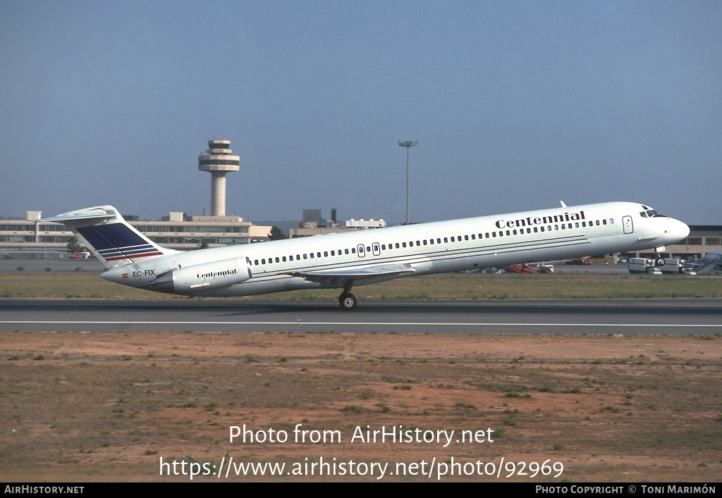 Aircraft Photo of EC-FIX | McDonnell Douglas MD-83 (DC-9-83) | Centennial Airlines | AirHistory.net #92969