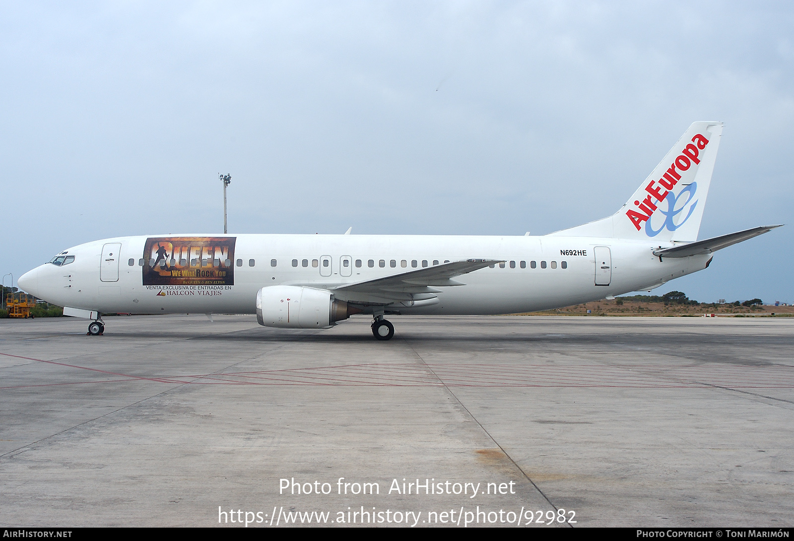 Aircraft Photo of N692HE | Boeing 737-4Y0 | Air Europa | AirHistory.net #92982