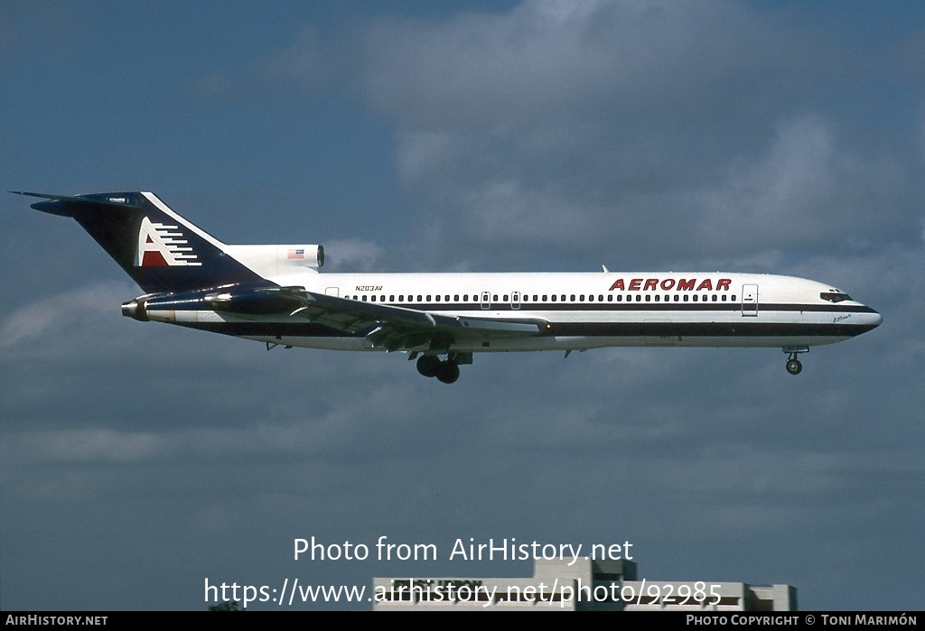 Aircraft Photo of N203AV | Boeing 727-259/Adv | Aeromar Líneas Aéreas Dominicanas | AirHistory.net #92985