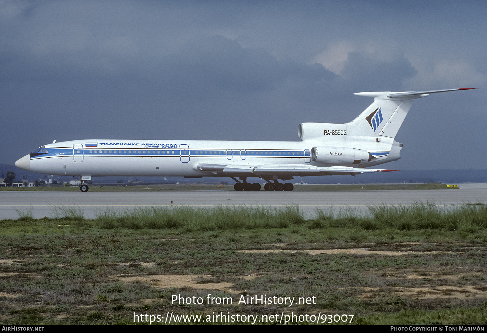 Aircraft Photo of RA-85502 | Tupolev Tu-154B-2 | Tyumen Airlines | AirHistory.net #93007