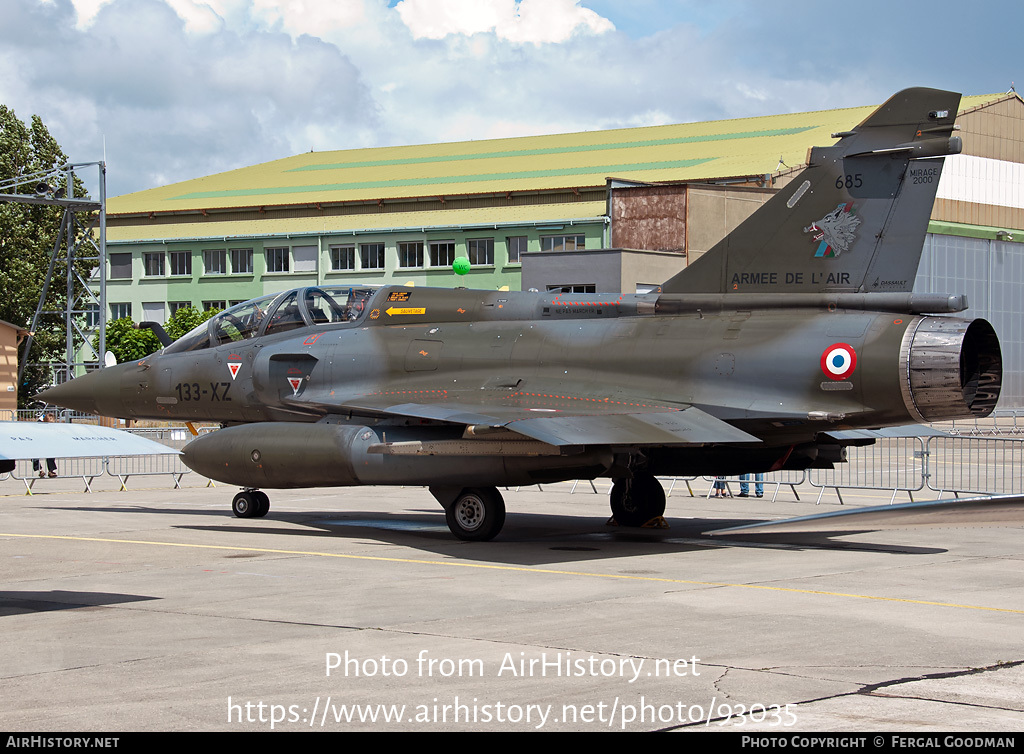 Aircraft Photo of 685 | Dassault Mirage 2000D | France - Air Force | AirHistory.net #93035