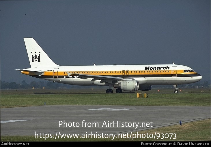 Aircraft Photo of G-MONW | Airbus A320-212 | Monarch Airlines | AirHistory.net #93073