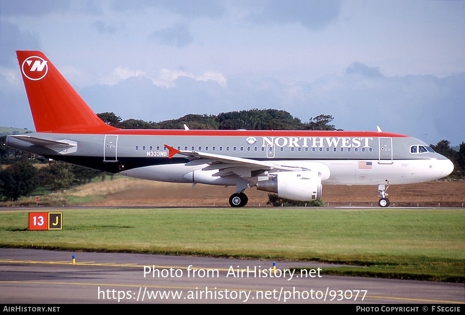 Aircraft Photo of N333NB | Airbus A319-114 | Northwest Airlines | AirHistory.net #93077