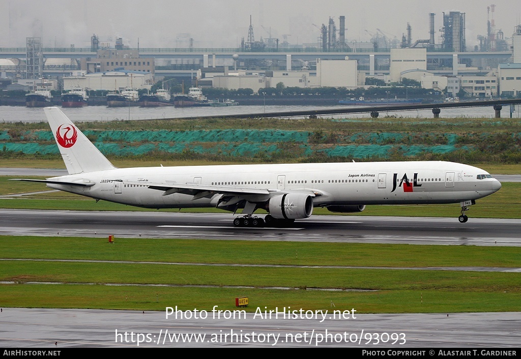 Aircraft Photo of JA8943 | Boeing 777-346 | Japan Airlines - JAL | AirHistory.net #93093