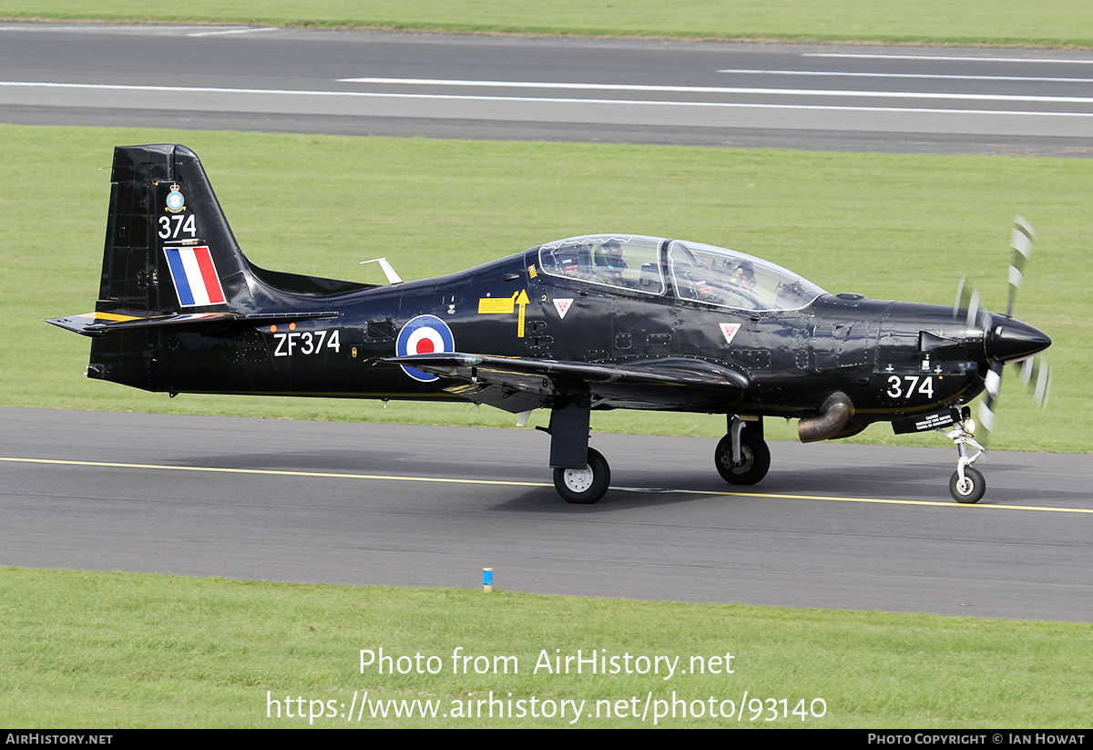 Aircraft Photo of ZF374 | Short S-312 Tucano T1 | UK - Air Force | AirHistory.net #93140