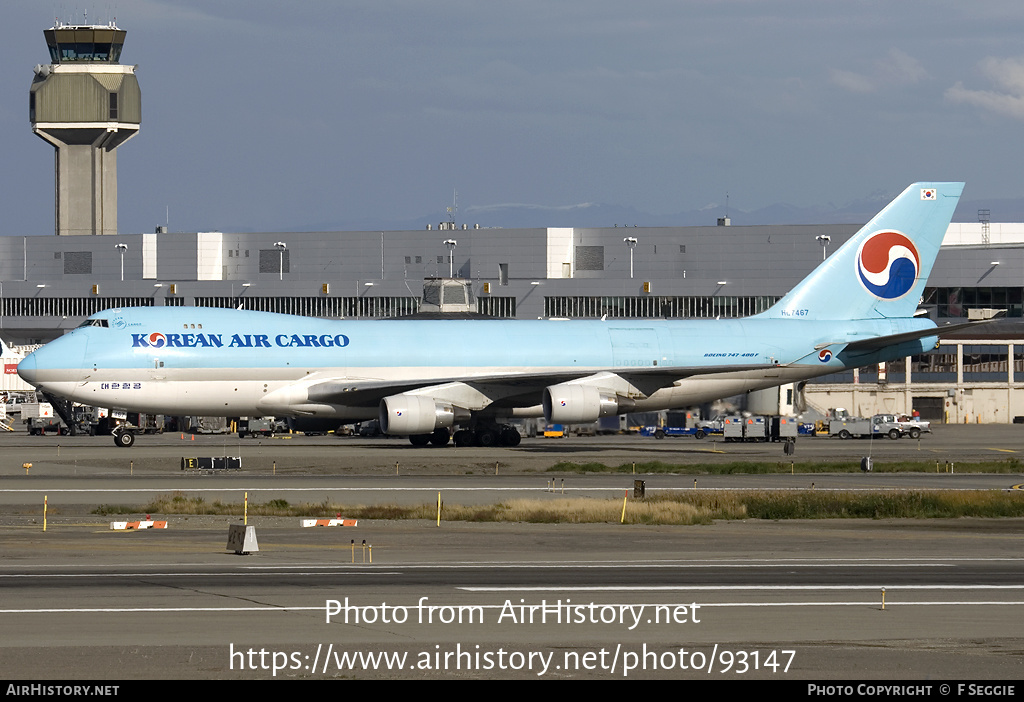 Aircraft Photo of HL7467 | Boeing 747-4B5F/SCD | Korean Air Cargo | AirHistory.net #93147