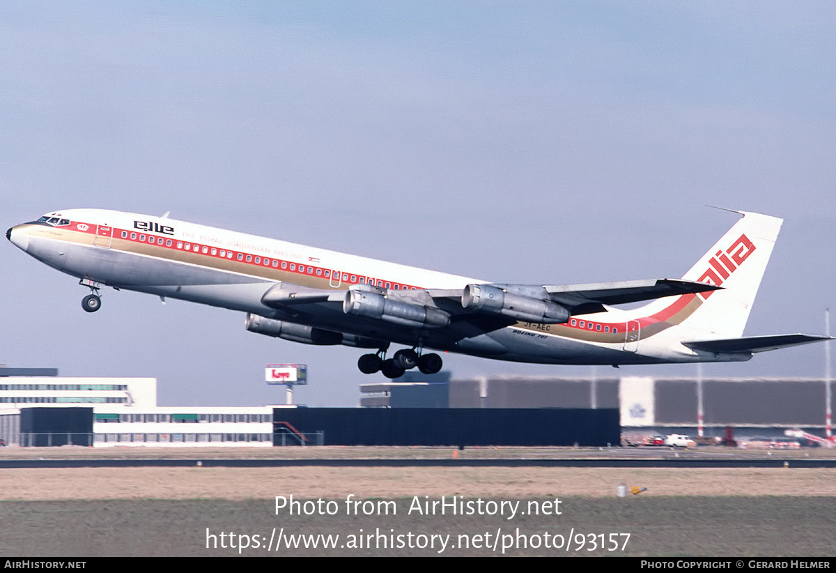 Aircraft Photo of JY-AEC | Boeing 707-384C | Alia - The Royal Jordanian Airline | AirHistory.net #93157