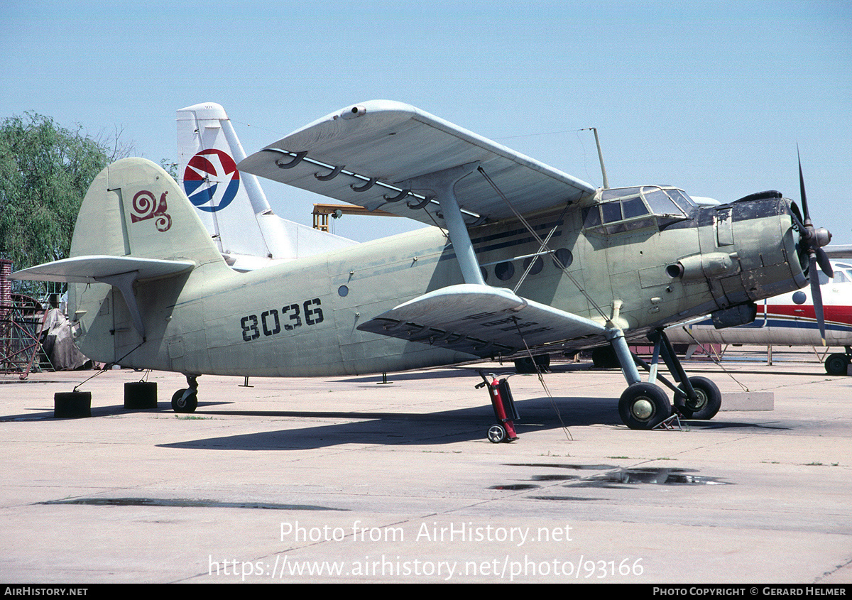 Aircraft Photo of 8036 | Shijiazhuang Y5 | China General Aviation | AirHistory.net #93166