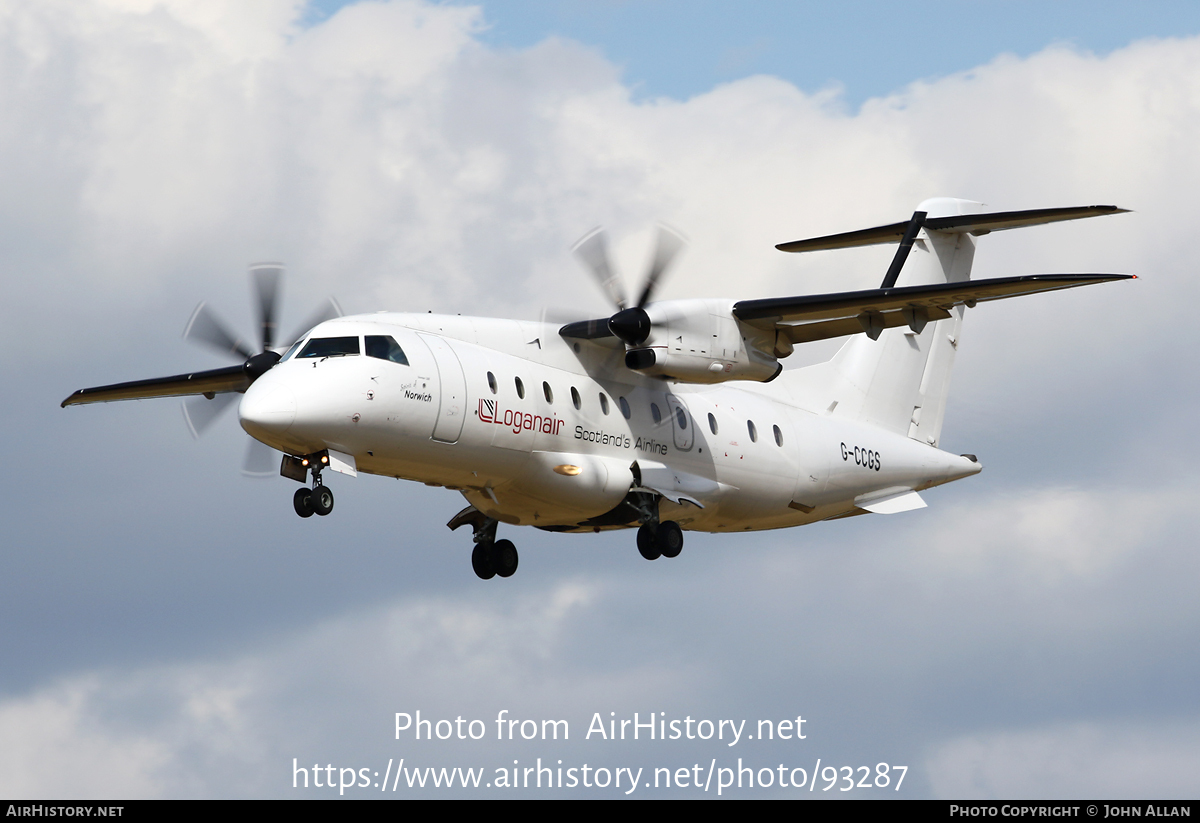 Aircraft Photo of G-CCGS | Dornier 328-110 | Loganair | AirHistory.net #93287