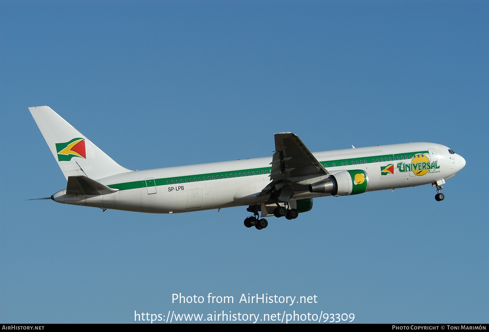 Aircraft Photo of SP-LPB | Boeing 767-35D/ER | Universal Airlines | AirHistory.net #93309