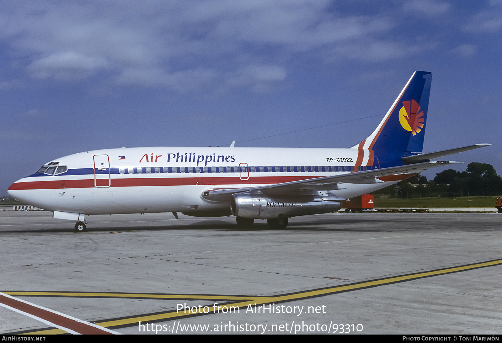 Aircraft Photo of RP-C2022 | Boeing 737-222 | Air Philippines | AirHistory.net #93310