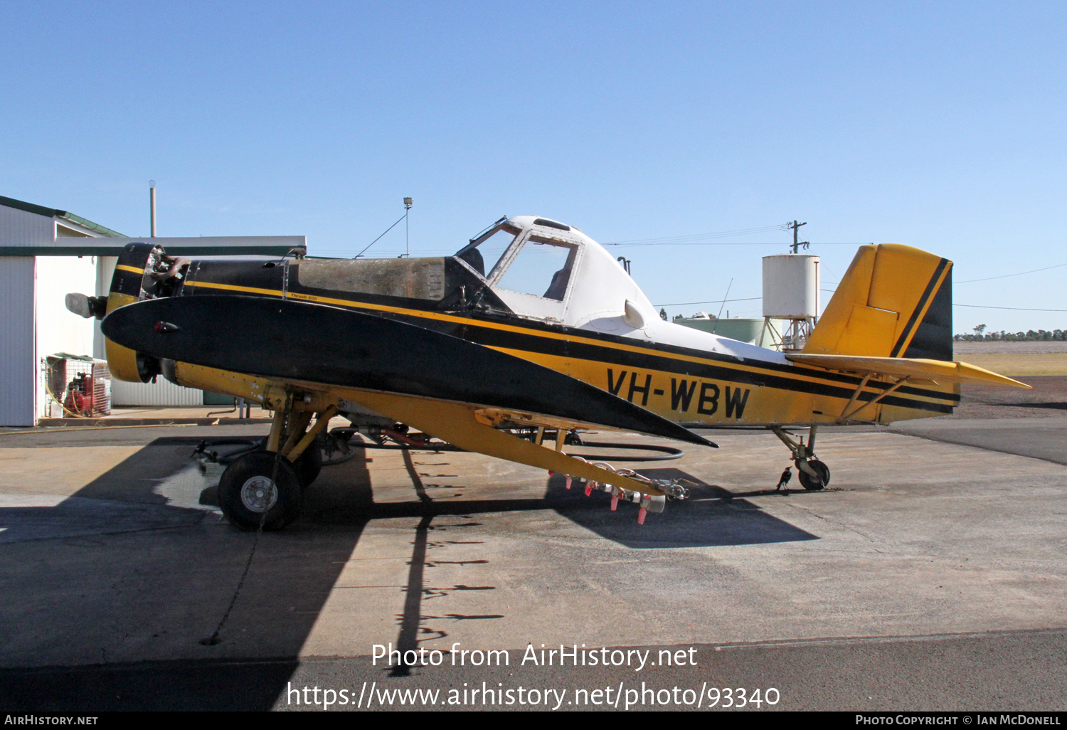 Aircraft Photo of VH-WBW | Ayres S2R-600 Thrush | AirHistory.net #93340