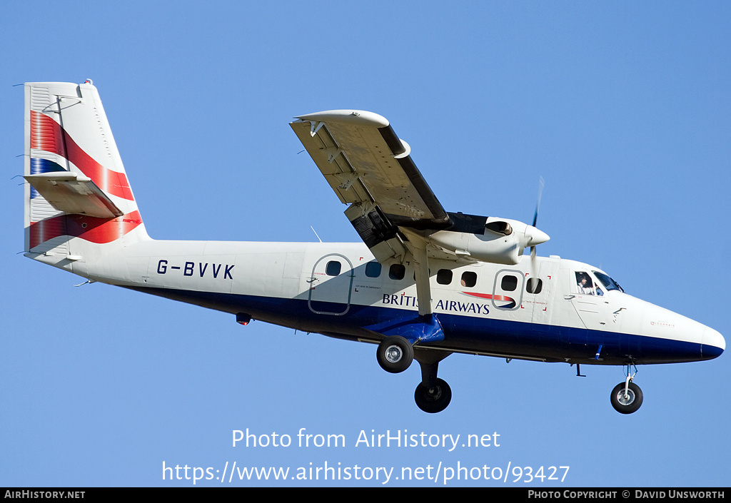 Aircraft Photo of G-BVVK | De Havilland Canada DHC-6-300 Twin Otter | British Airways | AirHistory.net #93427