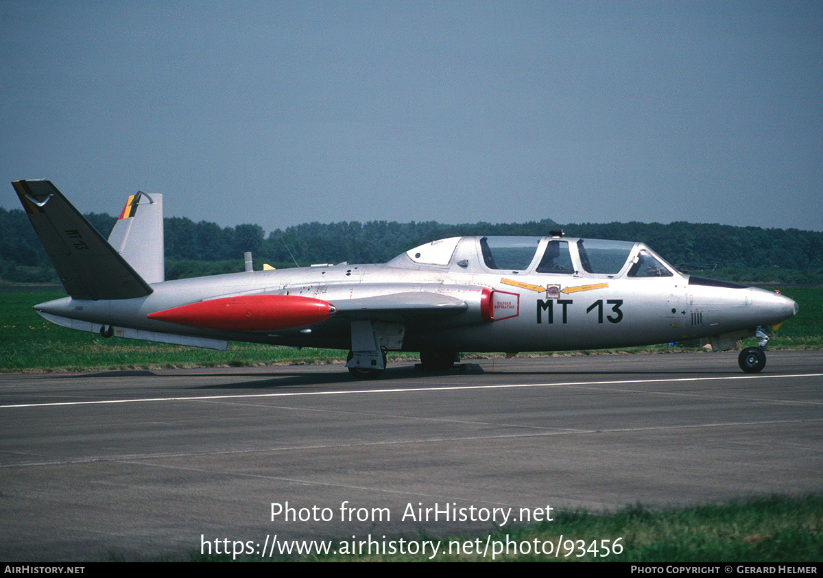 Aircraft Photo of MT13 | Fouga CM-170R Magister | Belgium - Air Force | AirHistory.net #93456