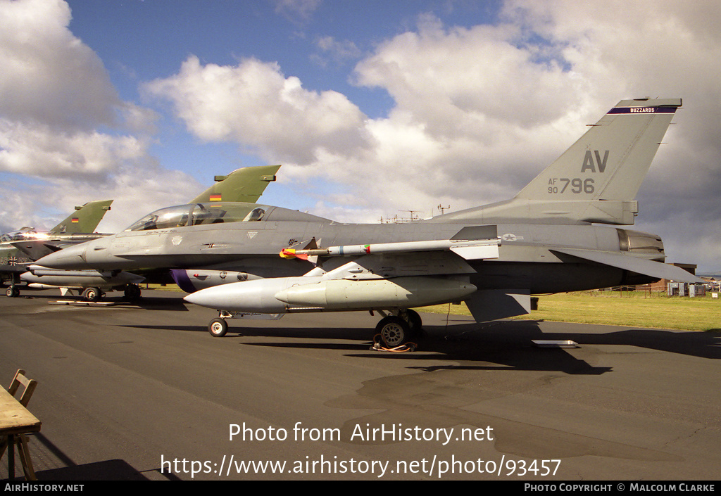 Aircraft Photo of 90-0796 / AF90-796 | General Dynamics F-16DG Night Falcon | USA - Air Force | AirHistory.net #93457