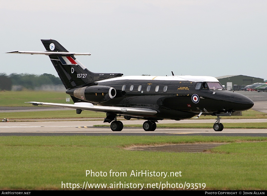 Aircraft Photo of XS727 | Hawker Siddeley HS-125-2 Dominie T1 | UK - Air Force | AirHistory.net #93519