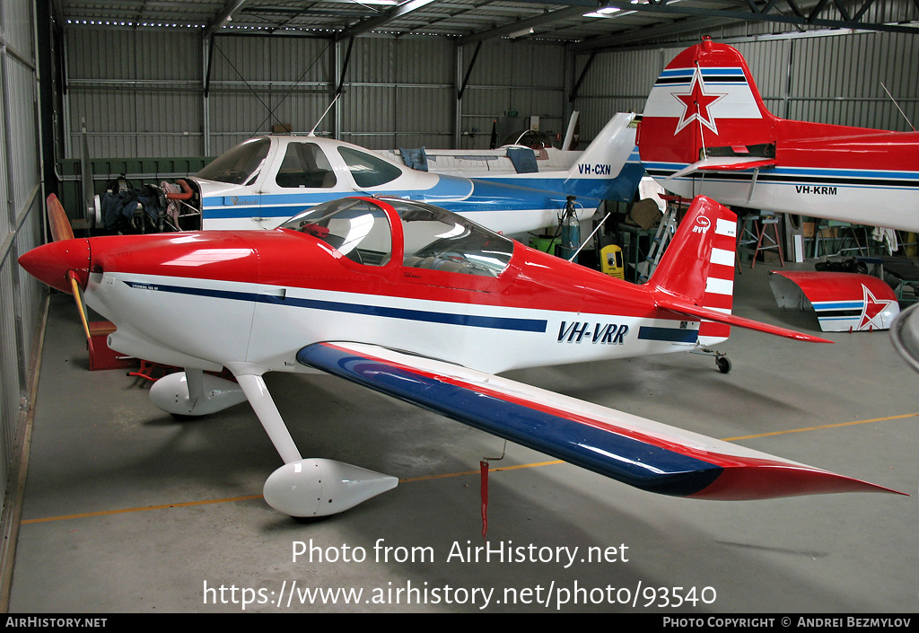 Aircraft Photo of VH-VRR | Van's RV-6 | AirHistory.net #93540