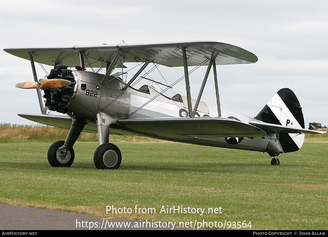 Aircraft Photo of N38940 / 822 | Boeing PT-17 Kaydet (A75N1) | USA - Air Force | AirHistory.net #93564