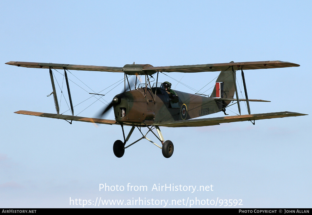 Aircraft Photo of G-BLUZ / LF858 | De Havilland D.H. 82B Queen Bee | UK - Air Force | AirHistory.net #93592