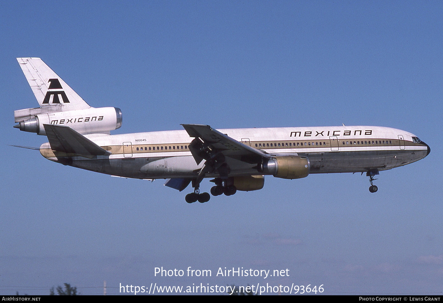 Aircraft Photo of N10045 | McDonnell Douglas DC-10-15 | Mexicana | AirHistory.net #93646