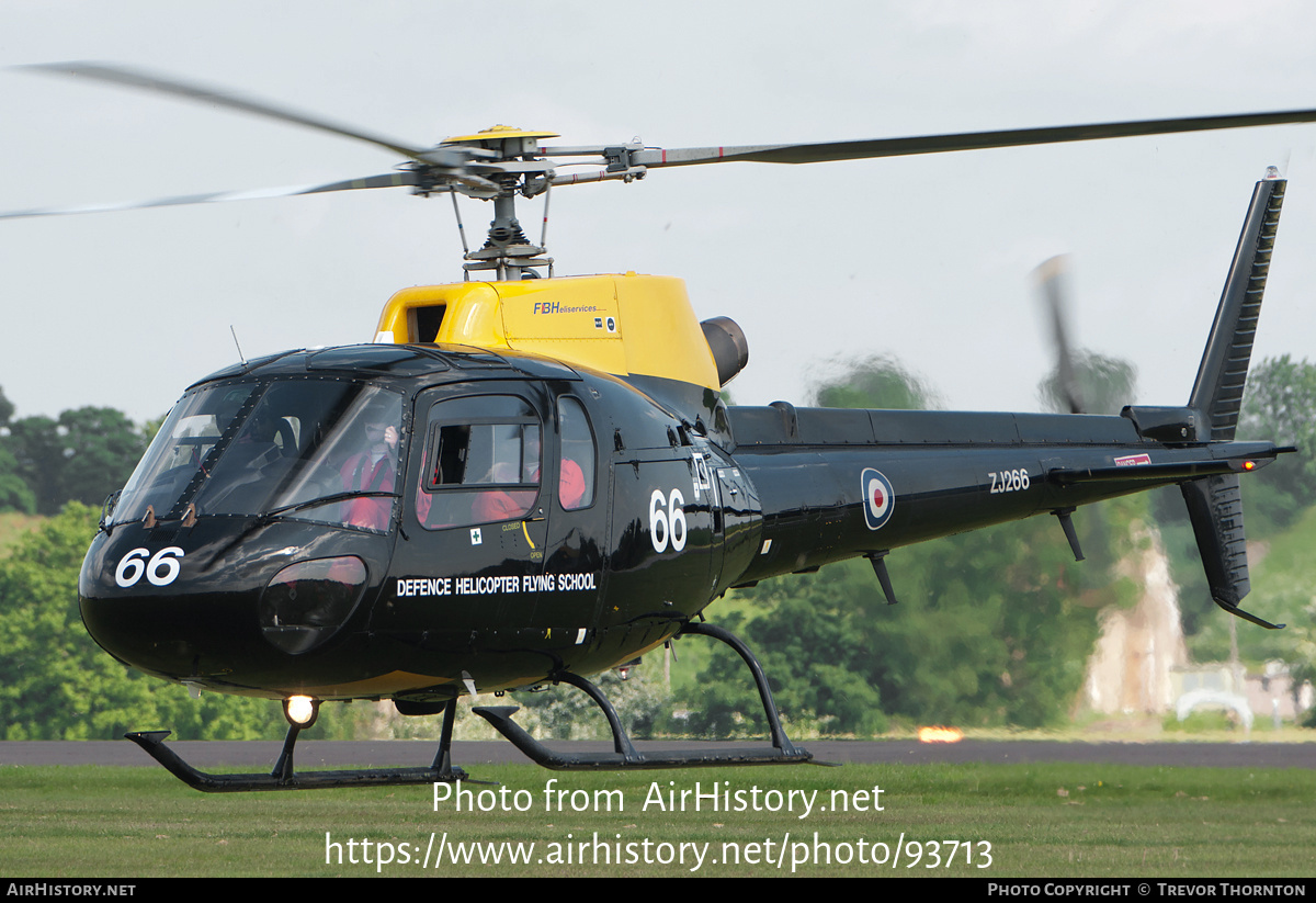 Aircraft Photo of ZJ266 | Eurocopter AS-350BB Squirrel HT1 | UK - Air Force | AirHistory.net #93713