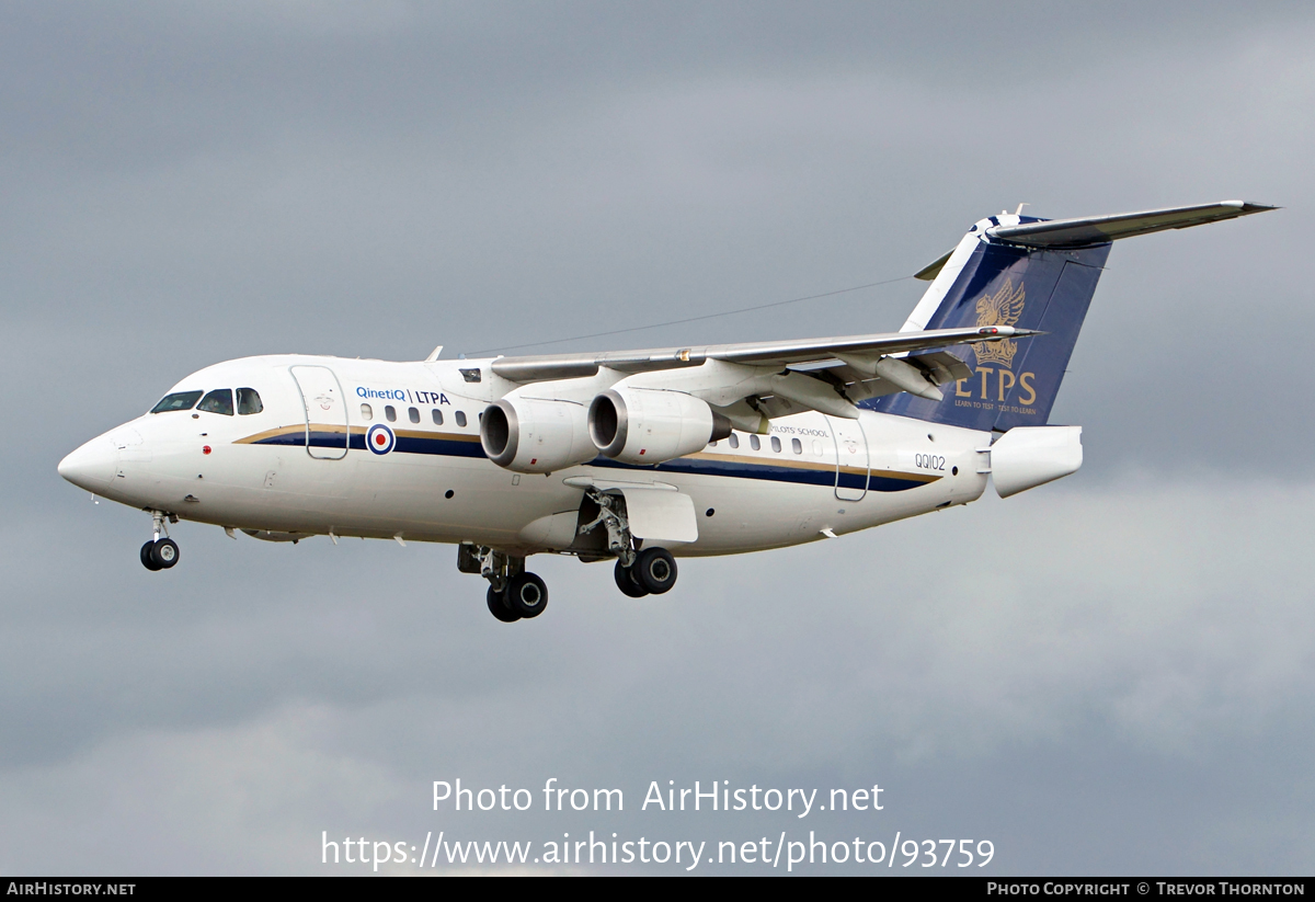 Aircraft Photo of QQ102 | British Aerospace Avro 146-RJ70 | UK - Air Force | AirHistory.net #93759