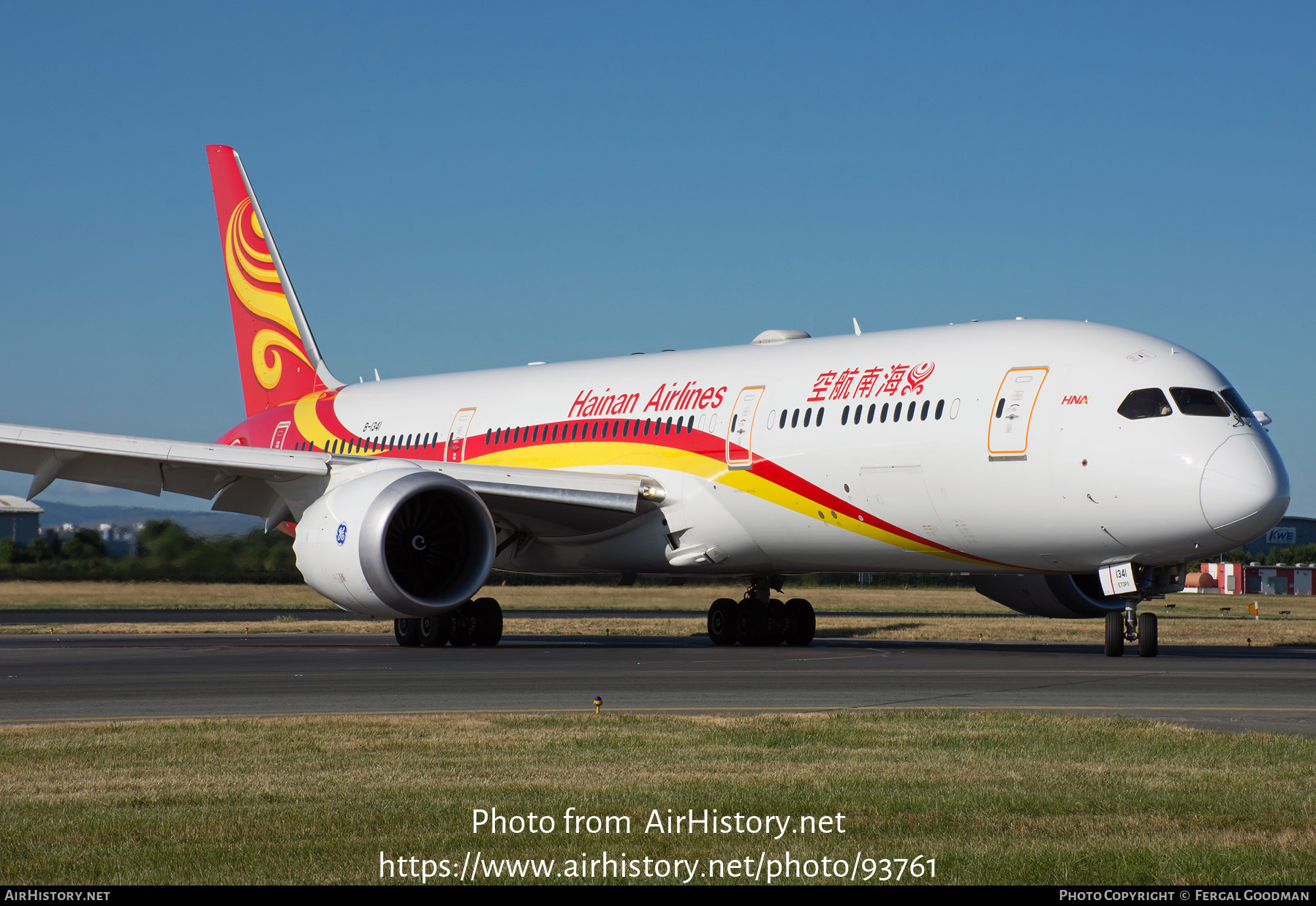 Aircraft Photo of B-1341 | Boeing 787-9 Dreamliner | Hainan Airlines | AirHistory.net #93761