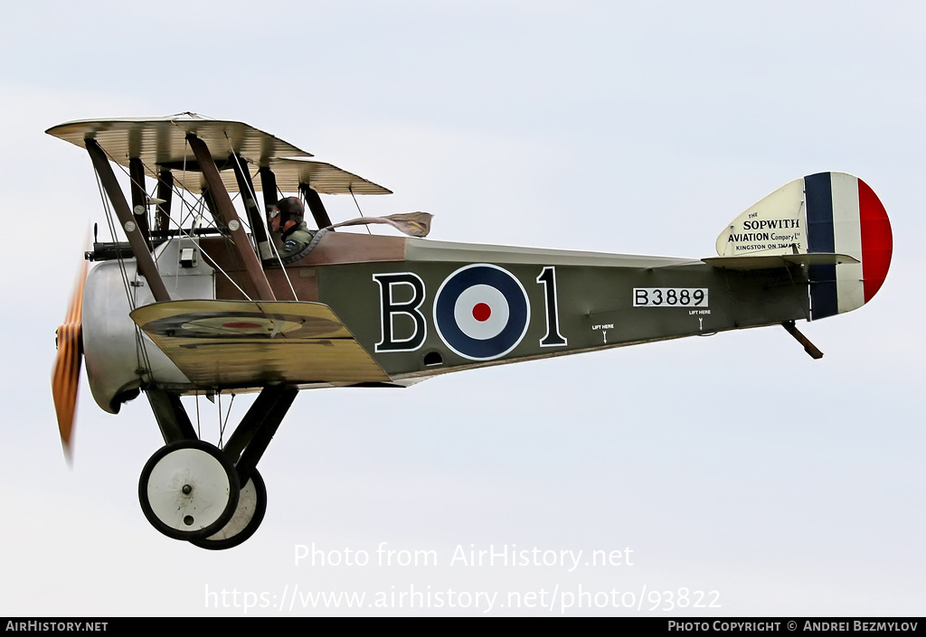 Aircraft Photo of ZK-JMU / B3889 | Sopwith Camel (replica) | UK - Air Force | AirHistory.net #93822