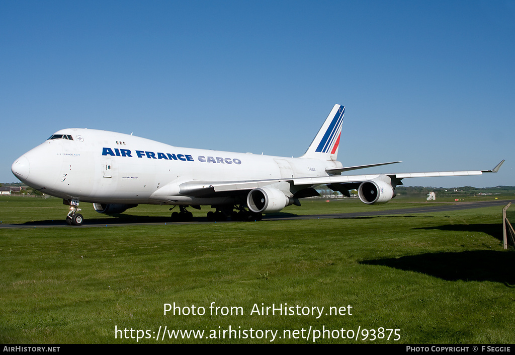 Aircraft Photo of F-GIUA | Boeing 747-428F/ER/SCD | Air France Cargo | AirHistory.net #93875