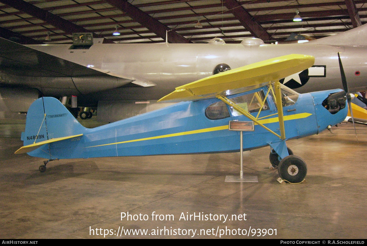 Aircraft Photo of N4899N | Taylorcraft DC-65 Tandem Trainer | AirHistory.net #93901