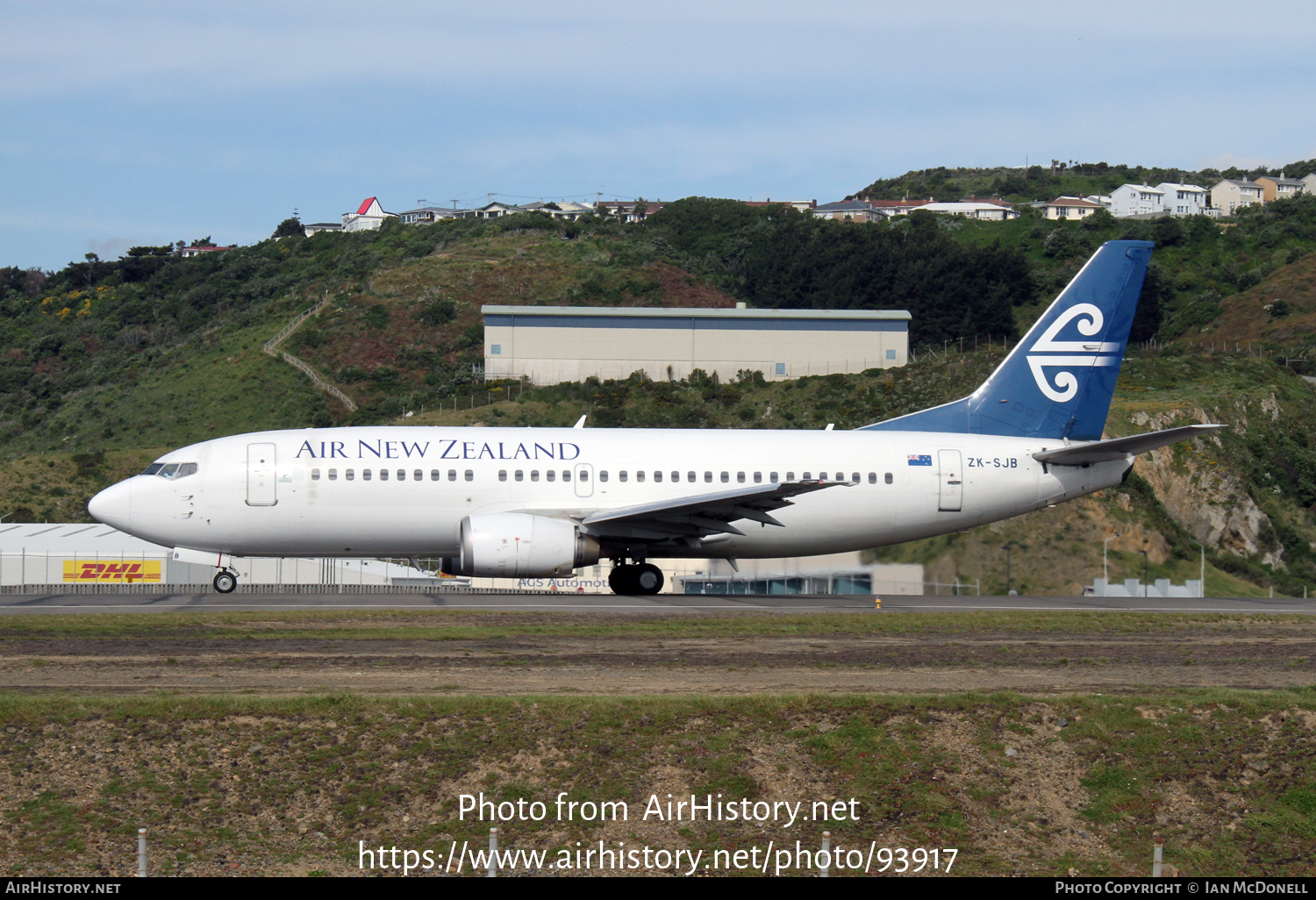 Aircraft Photo of ZK-SJB | Boeing 737-33R | Air New Zealand | AirHistory.net #93917