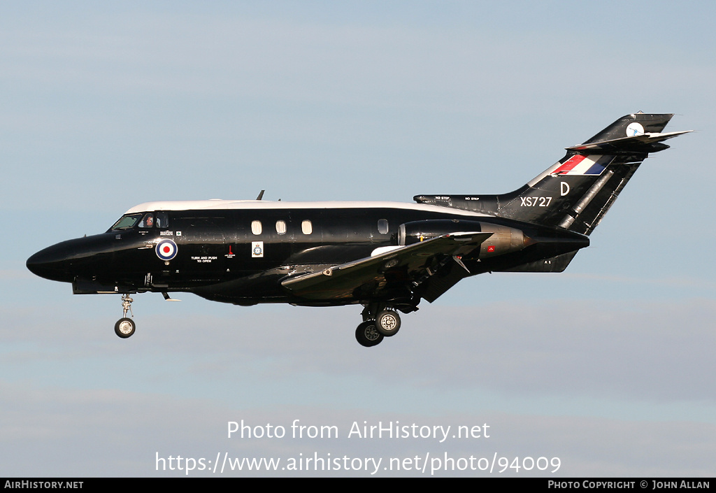 Aircraft Photo of XS727 | Hawker Siddeley HS-125-2 Dominie T1 | UK - Air Force | AirHistory.net #94009