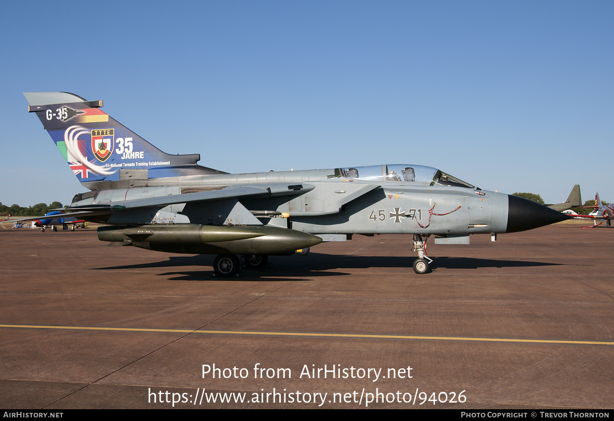 Aircraft Photo of 4571 | Panavia Tornado IDS | Germany - Air Force | AirHistory.net #94026