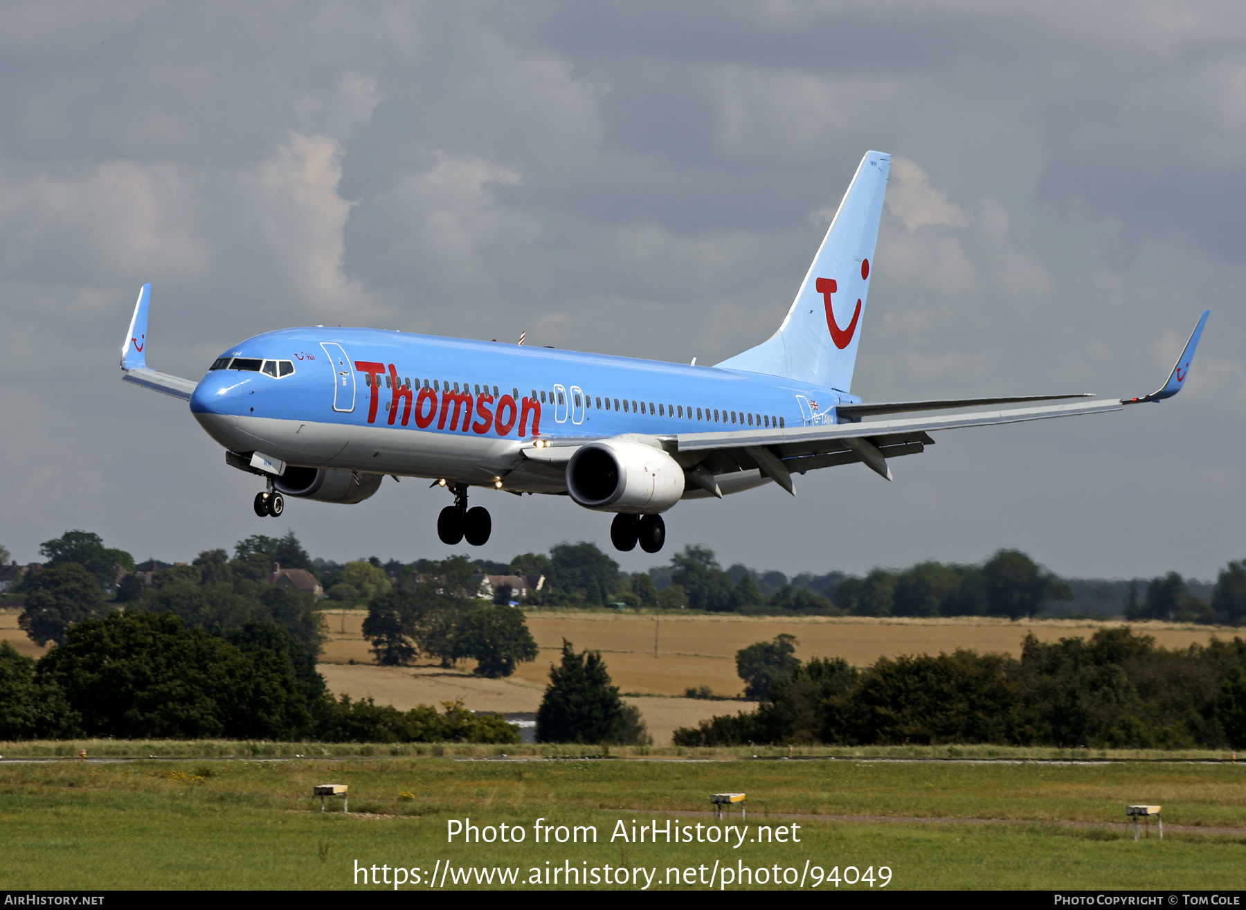 Aircraft Photo of G-TAWH | Boeing 737-8K5 | Thomson Airways | AirHistory.net #94049