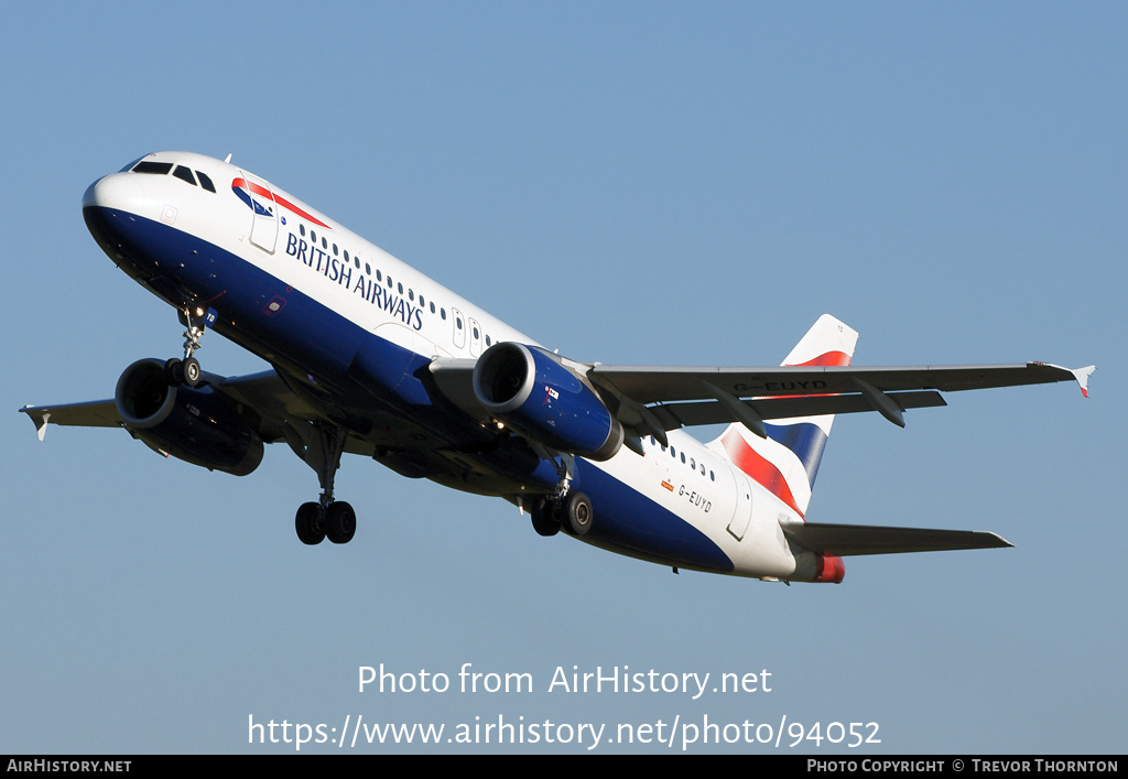 Aircraft Photo of G-EUYD | Airbus A320-232 | British Airways | AirHistory.net #94052