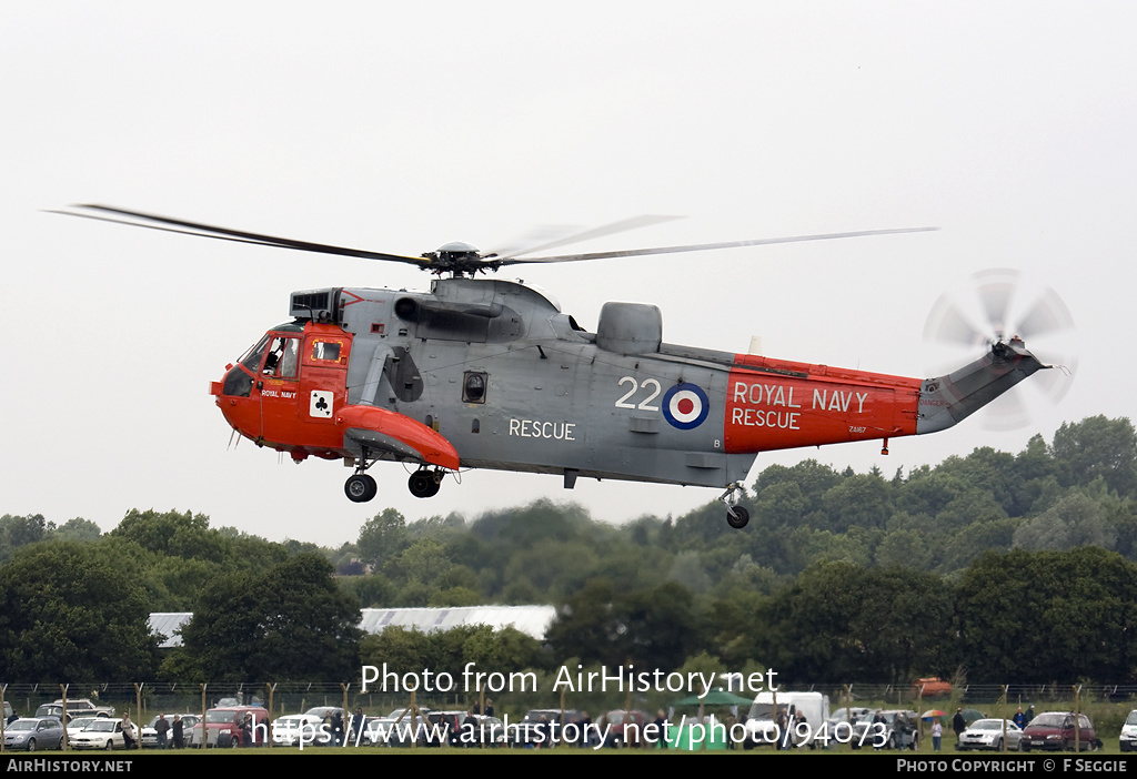 Aircraft Photo of ZA167 | Westland WS-61 Sea King HU5 | UK - Navy | AirHistory.net #94073